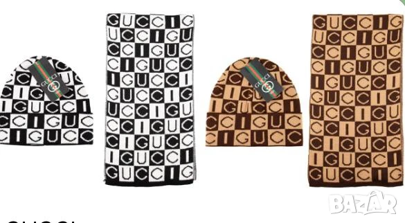 шапка и шал hugo boss emporio armani gucci louis vuitton , снимка 5 - Шапки - 50744783