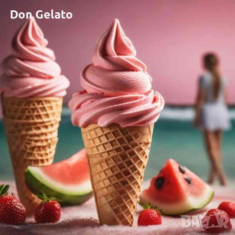 Суха смес за сладолед ДИНЯ * Сладолед на прах ДИНЯ * (1300г / 5 L Мляко), снимка 2 - Други - 37667951