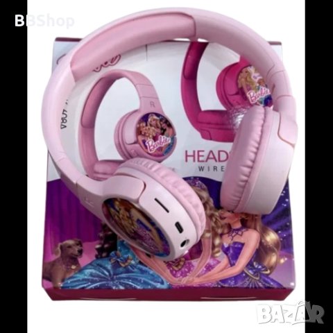 Безжични, детски слушалки Барби , снимка 1