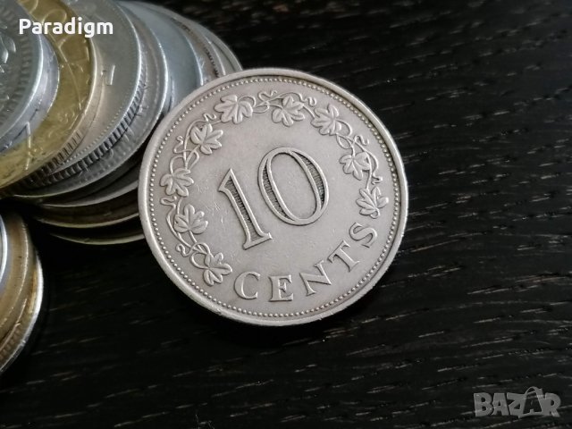 Монета - Малта - 10 цента | 1972г.