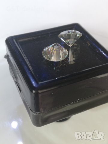 Спешно Уникален ТОП 4+ карата Мойсанит диамант Moissanite два Diamond IF/F-G Ледено бяло, снимка 14 - Други - 34528670