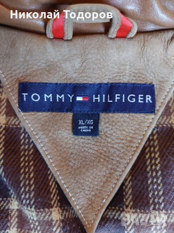 Автентично кожено яке Tommy Hilfiger, снимка 5 - Якета - 35434376