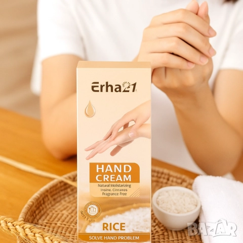 Хидратиращ крем за ръце с оризов екстракт Erha21 RICE, снимка 2 - Други - 51968767