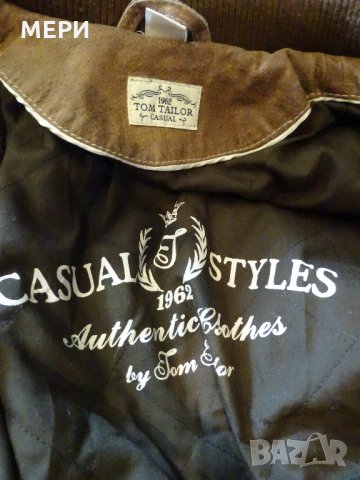 100% Естествено ДАМСКО КОЖЕНО ЯКЕ TOM TAILOR, снимка 4 - Якета - 31619109