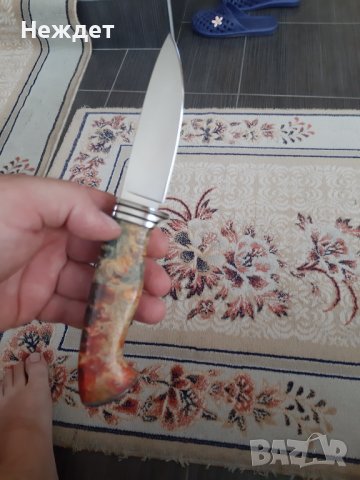 Нож на Андрей Бирюков от К340 стомана закалена на 62hrc, снимка 8 - Ножове - 37502436