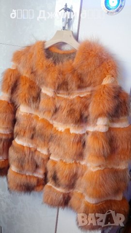 Палто с естествен косъм от норка и сребърна лисица, снимка 5 - Палта, манта - 44032002