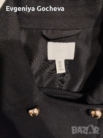 късо палто H&M XXL тъмносиньо, снимка 4 - Якета - 52030111