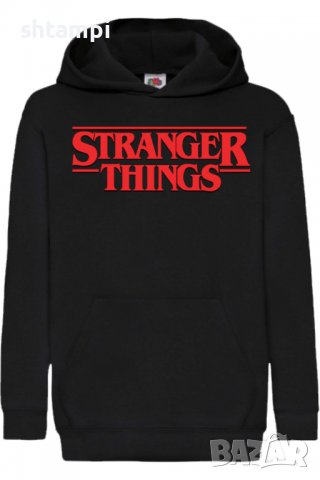 Детски Суитчър/Суитшърт Stranger Things Logo,Игра,Подарък,Изненада,Забавление,Рожден Ден