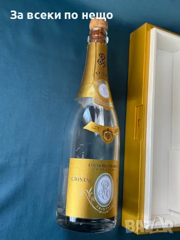 ОРИГИНАЛНА Бутилка от шапнаско с кутия Louis Roederer Cristal 2009, снимка 12 - Антикварни и старинни предмети - 49936638