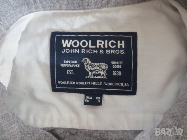 Мъжка риза с дълъг ръкав от лен Woolrich, снимка 3 - Ризи - 37931186