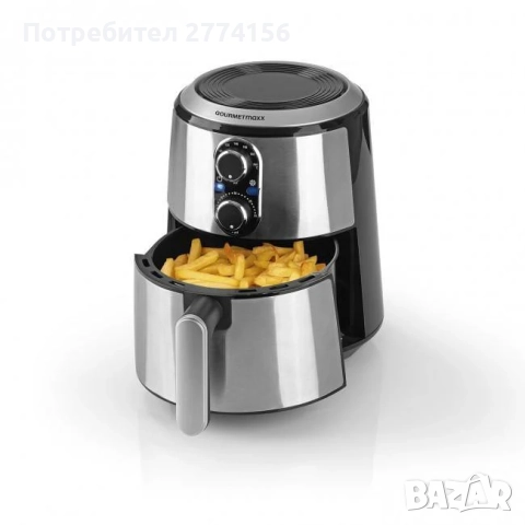Фритюрник с горещ въздух GOURMETmaxx Hot Air Fryer XL, 2.7 литра, снимка 2 - Фритюрници - 52331446