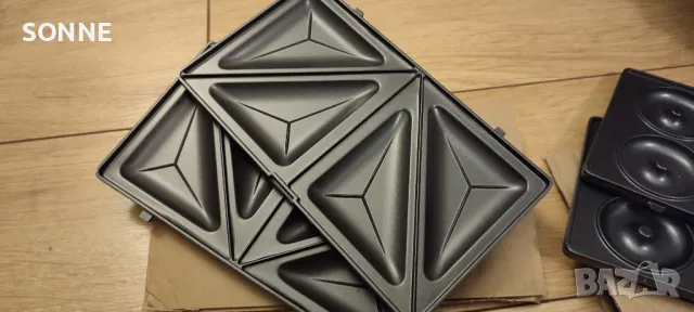 Немски сандвич мейкър/грил преса Prinz 4 в 1, 800 W , снимка 5 - Тостери - 48435090