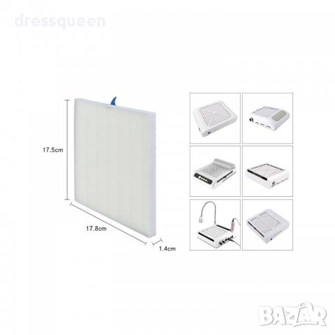 3820 Резервен хепа филтър за прахоулаввител модел 858-8, снимка 3 - Продукти за маникюр - 39725088