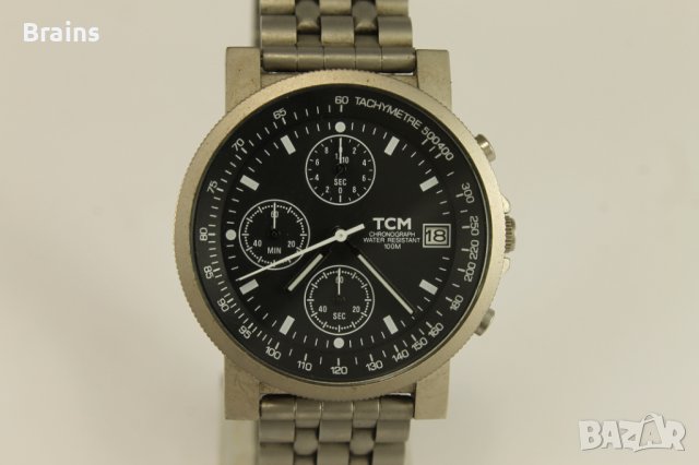 TCM Chronograph Мъжки Кварцов Часовник , снимка 4 - Мъжки - 40103992