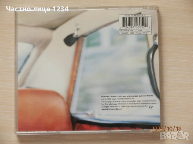 Lenny Kravitz - 5 - 1998 / It Is Time for a Love Revolution - 2014, снимка 3 - CD дискове - 47633949