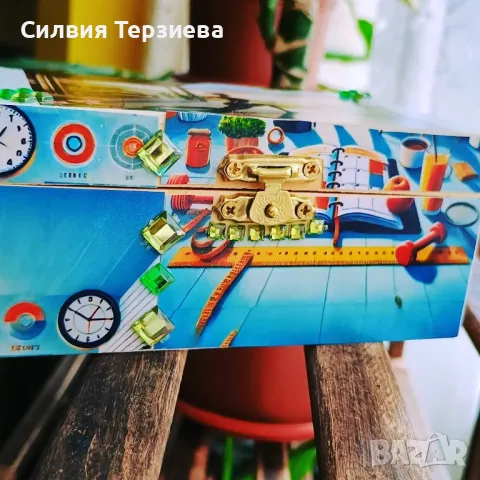 Ръчно изработена дървена кутия , снимка 3 - Декорация за дома - 50347176