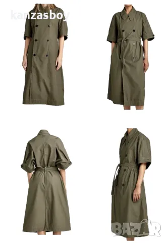 G-STAR HIGH TRENCH SHORT SLEEVE DRESS WMN - страхотна дамска рокля М, снимка 2 - Рокли - 49262933