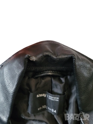 Дамско кожено яке, снимка 2 - Якета - 53242709