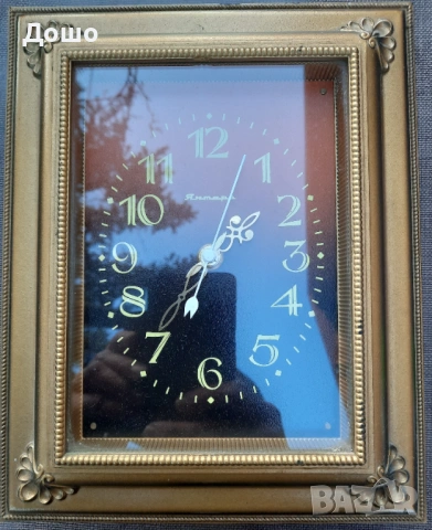 Винтидж стенен часовник Янтарь, СССР – 1970 – 1980 г. работещ, снимка 12 - Колекции - 53586592