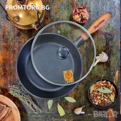 Чугунени тигани ТМ "МАЙСТЕРНЯ", различни видове и размери