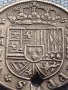 Сребърна монета 2 реала 1717г. Филип пети Мадрид Испания 13613, снимка 3