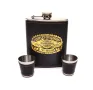 Стилен подаръчен комплект за мъж с манерка,нож и две чашки, снимка 2