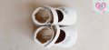 №23/24, Бели бебешки обувки за момиче HAPPY BEE със сребристи сърца, снимка 5