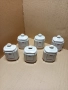 Комплект Соц Стари Български Порцеланови Буркани За Подправки. , снимка 1