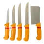 Комплект Немски професионални месарски ножове и сатър , 5 броя STAHLMAYER Exclusive  + подарък, снимка 2