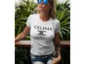 Дамска тениска CELINE PARIS принт, модели и размери, снимка 1 - Тениски - 28064774