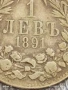 Сребърна монета 1 лев 1891г. Княжество България Княз Фердинанд първи за КОЛЕКЦИЯ 47479, снимка 3