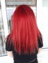 Червена дълга естествена коса, качествена , висок клас , снимка 2