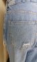 Накъсани светлосини дънки с висока талия , снимка 5
