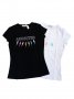 Дамски тениски - черна и бяла, снимка 1 - Тениски - 36582771