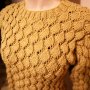 Ръчно плетена кафява блуза, снимка 3