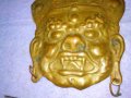 СТАРА ТРАДИЦИОННА АЗИАТСКА ЕТНОГРАФСКА МЕДНА МАСКА ПАНО за СТЕНА КОЛЕКЦИЯ МАЙСТОРСКА ИЗРАБОТКА 41314, снимка 14