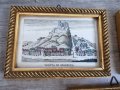 Стари литографии в рамка - 3 броя, снимка 3