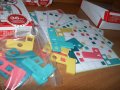 Логическа интересна дървена игра с геометрични фигури и двустранни шаблони., снимка 4