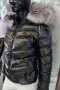 Дамско зимно яке Moncler 🎀 матиран лак ; ЕСТЕСТВЕН пух и пълнеж от силиконова вата , снимка 1 - Якета - 38242822