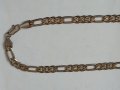 Ланец от стомана с позлата , снимка 2