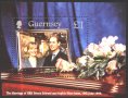 Чист блок Сватбата на принц Едуард и Сара 1999 от Гърнси, снимка 1 - Филателия - 38183298