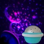 Цветна LED нощна лампа НЛО проектор със звездно небе, звезди и луна за детската стая и спокоен сън, снимка 5