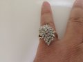 Златен пръстен с диаманти , снимка 13