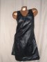 SOAKED XS/ M  Черна рокля от промазан шушлеков  плат 