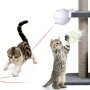 Автоматична интерактивна лазерна играчка за котки – електрическа произволна въртяща се лазерна показ