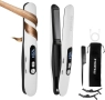 Мини преса за коса, 2 в 1 безжична преса за коса и маша за пътуване, акумулаторна преса 5000mAh,, снимка 1