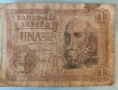 Банкнота 1 песета Испания 1953г, снимка 1