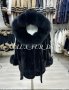 Луксозно дамксо палто АЛКАНТАРА И ЛИСИЦА размер С, снимка 1 - Палта, манта - 42394275