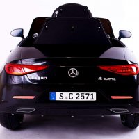 Акумулаторна кола Mercedes Benz CLS350 Металик боя 12V с меки гуми с Кожена седалка МP3, снимка 12 - Детски велосипеди, триколки и коли - 34850123