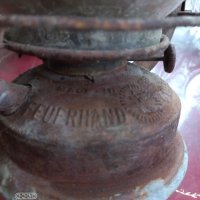 Стар немски газен фенер, снимка 3 - Антикварни и старинни предмети - 38431275